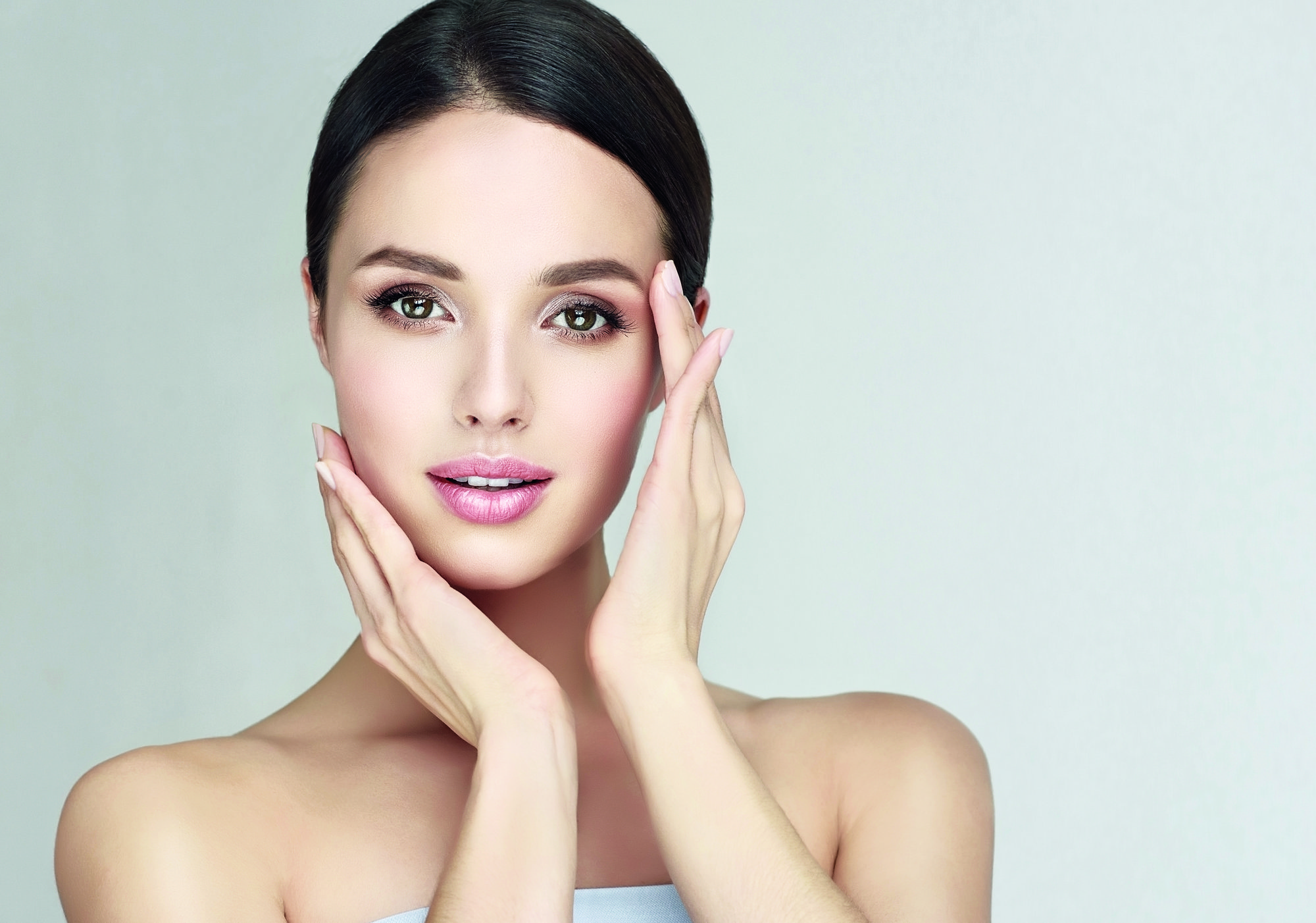 Editorial Beauty-Aufnahme mit perfektem Teint